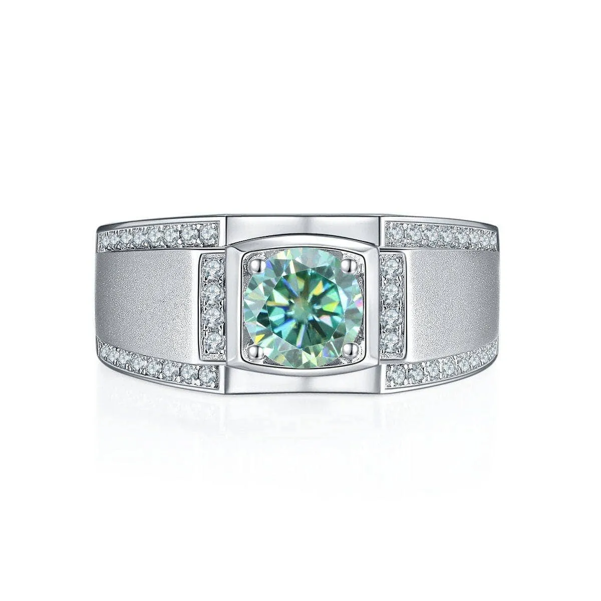 1.0ct Round Diamond Men's Rings