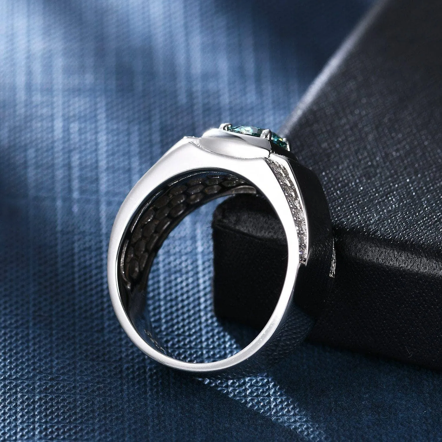 1.0ct Round Diamond Men's Rings