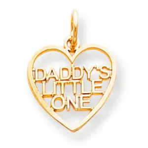 10K Gold DADDY'S LITTLE ONE CHARM