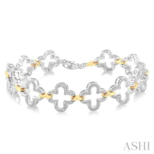 1/10 ctw Round Cut Diamond Fashion Bracelet in Sterling Silver