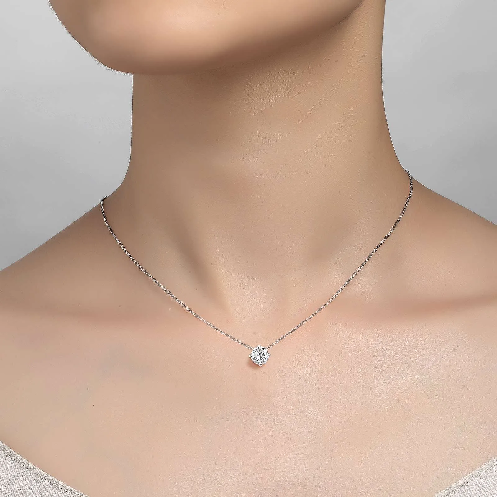 1.25 CTW Solitaire Necklace N0174CLG20