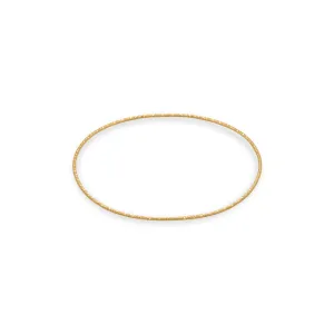 14/20 Gold Filled Diamond Cut Sparkle Wire Bangle Bracelet