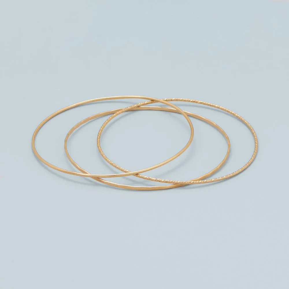 14/20 Gold Filled Smooth Wire Bangle Bracelet