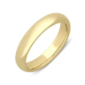 18ct Yellow Gold 3.5mm Court Shape Wedding Ring