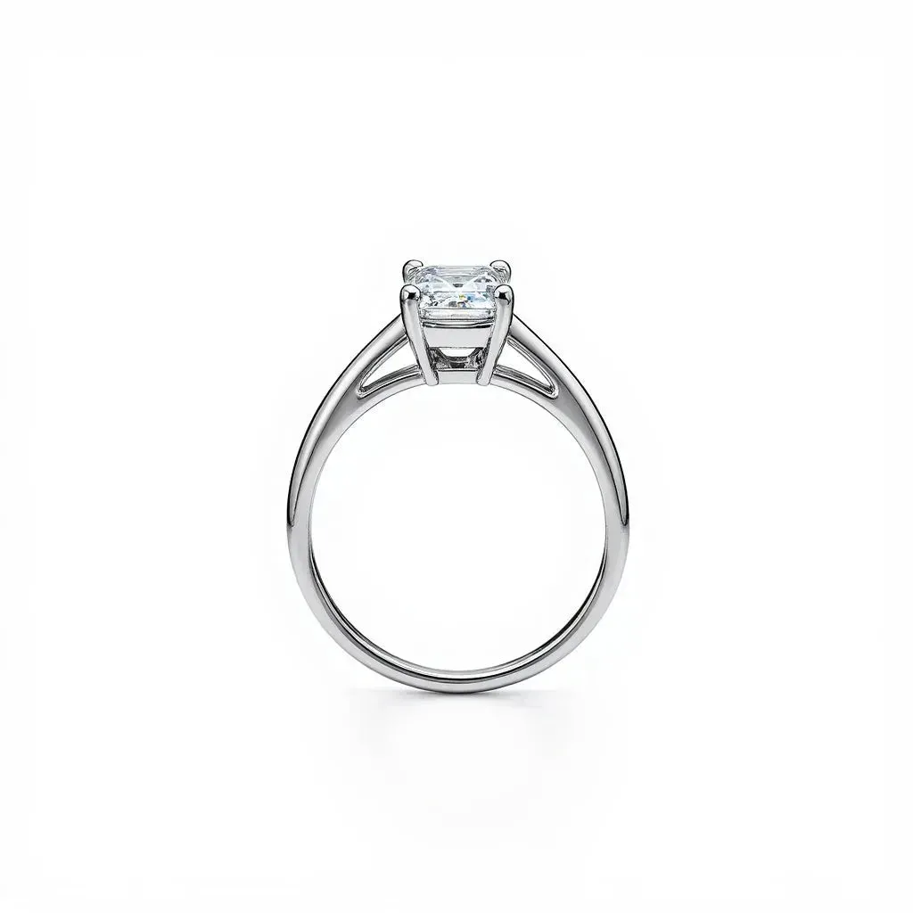 2.00 Carat Emerald Cut Diamond Engagement Ring
