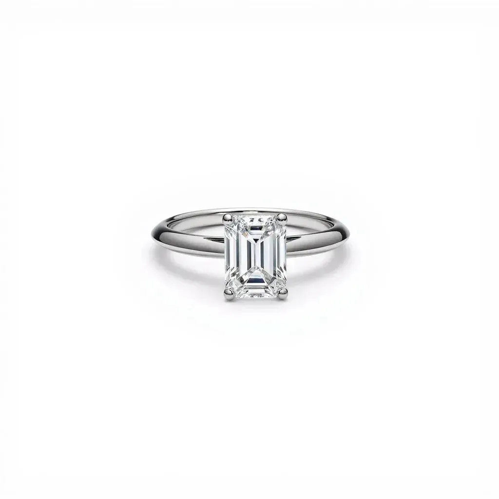 2.00 Carat Emerald Cut Diamond Engagement Ring