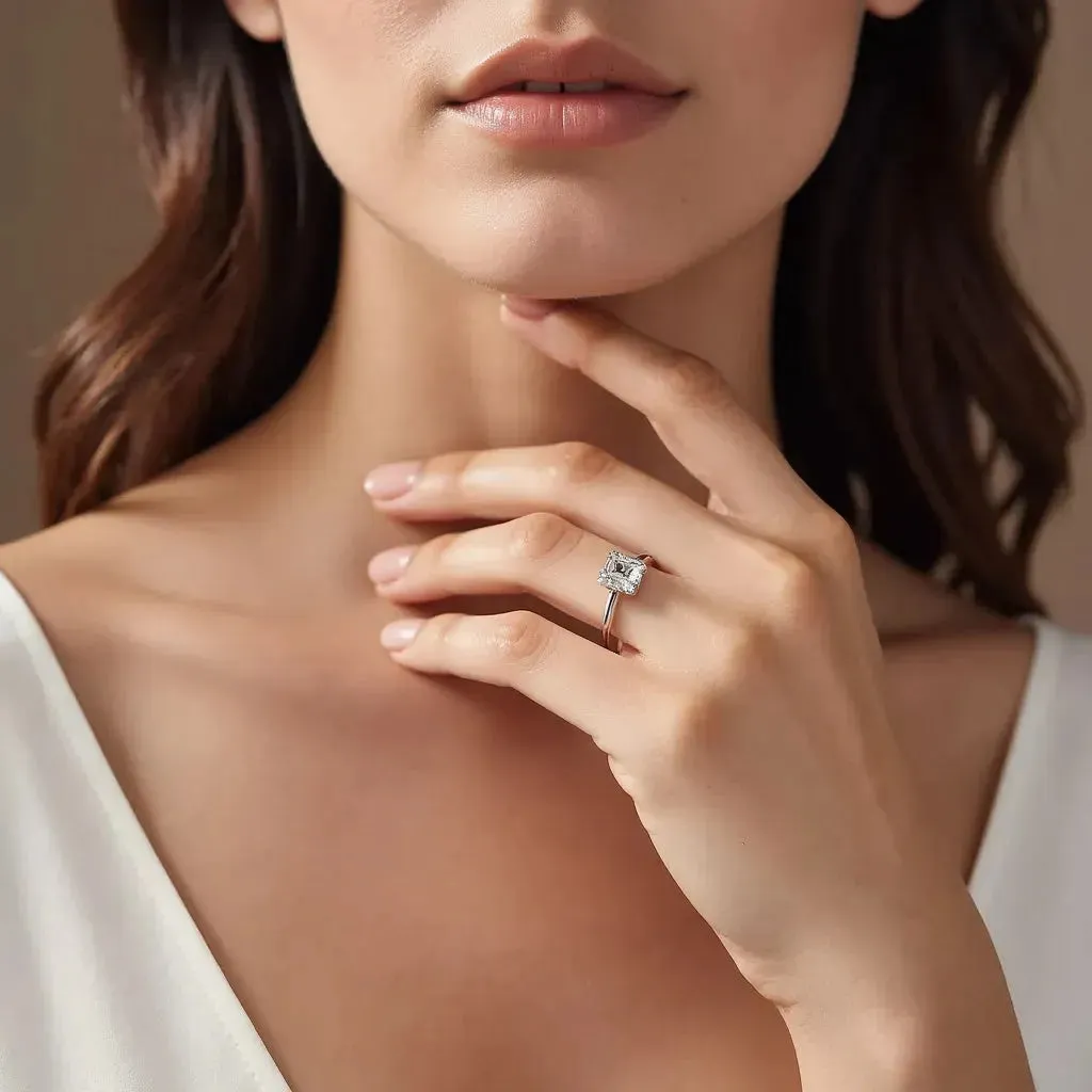 2.00 Carat Emerald Cut Diamond Engagement Ring