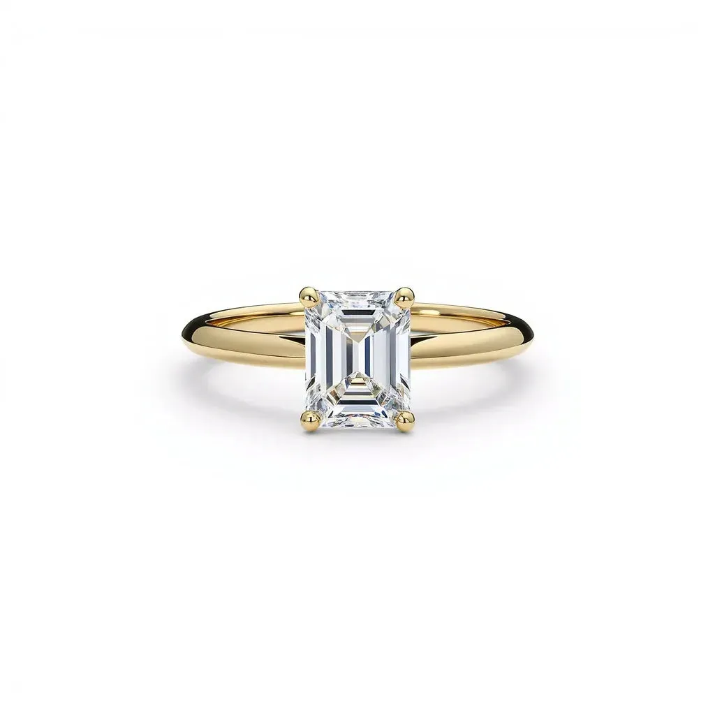 2.00 Carat Emerald Cut Diamond Engagement Ring