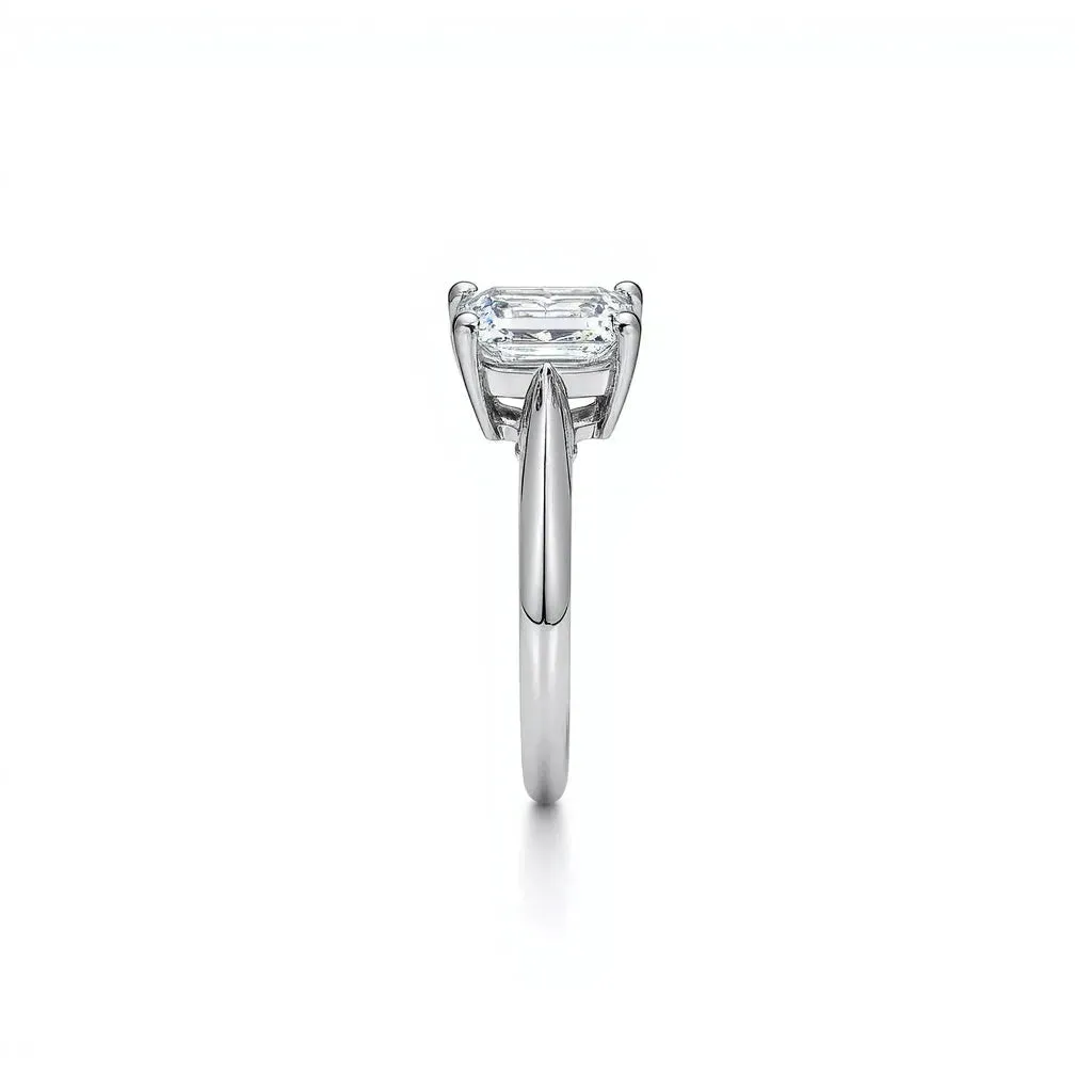 2.00 Carat Emerald Cut Diamond Engagement Ring