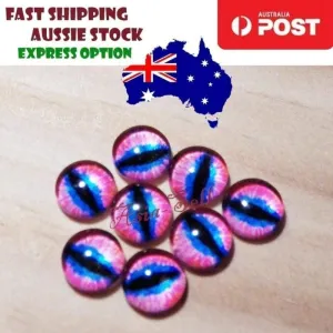 30pcs Round 12mm Glass Eyes Dragon Lizard Frog Eyeballs Model G