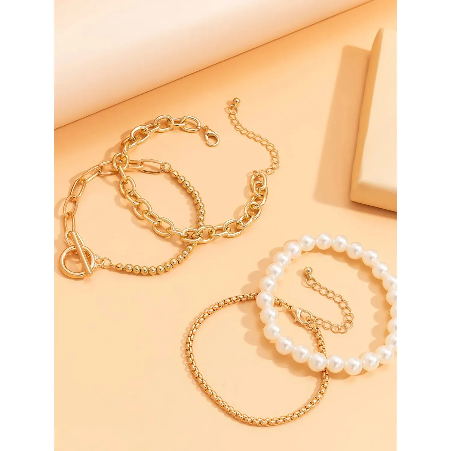 8-Piece: Women's Modern Street Geometric Bracelet
