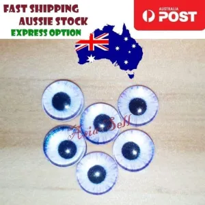 8pcs Round 25mm Cabochon Glass Doll Eyes Dragon Lizard Frog Model Q