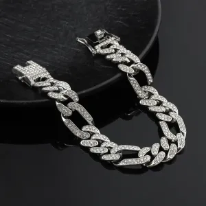 Anarchy Silver Punk Bracelet