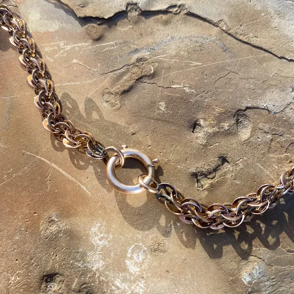 Antique Fancy Link Chain Necklace