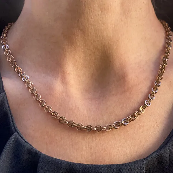 Antique Fancy Link Chain Necklace