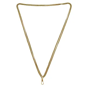 Antique Flat Curb Link Chain Necklace