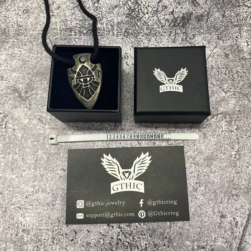 Arrow Shape Odin Stainless Steel Viking Pendant
