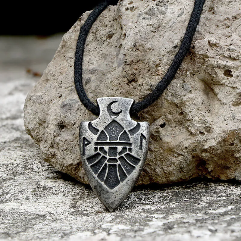 Arrow Shape Odin Stainless Steel Viking Pendant