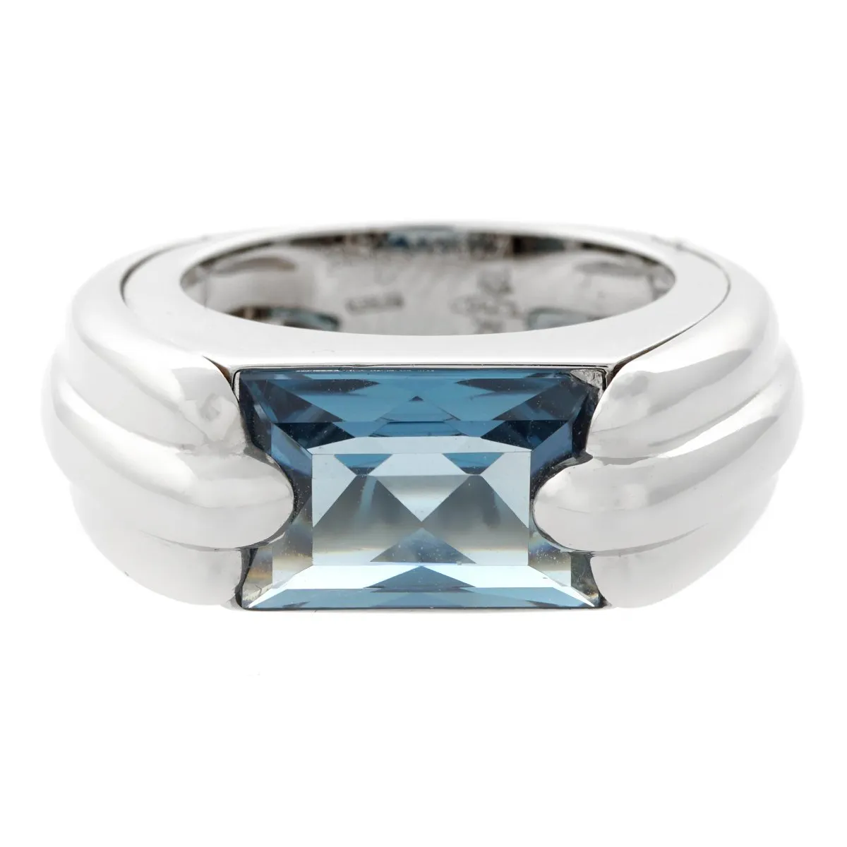Audemars Piguet Topaz 18k White Gold Band Ring