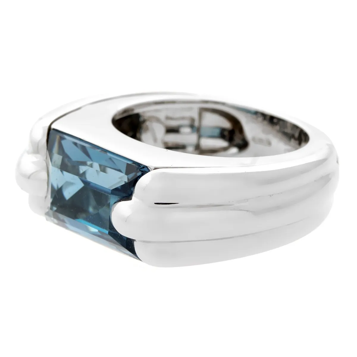 Audemars Piguet Topaz 18k White Gold Band Ring
