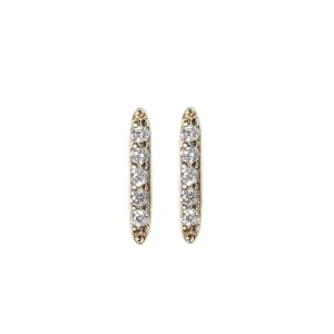 Baby Diamond Bar Studs