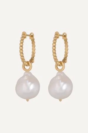 Baroque Beaded Hoops
