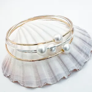 Beach Bangle with Freshwater Pearl
