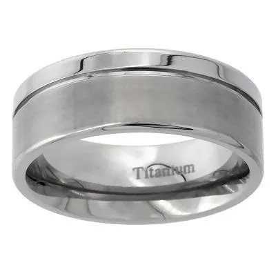 BEL AIR 8mm MENS WEDDING RING