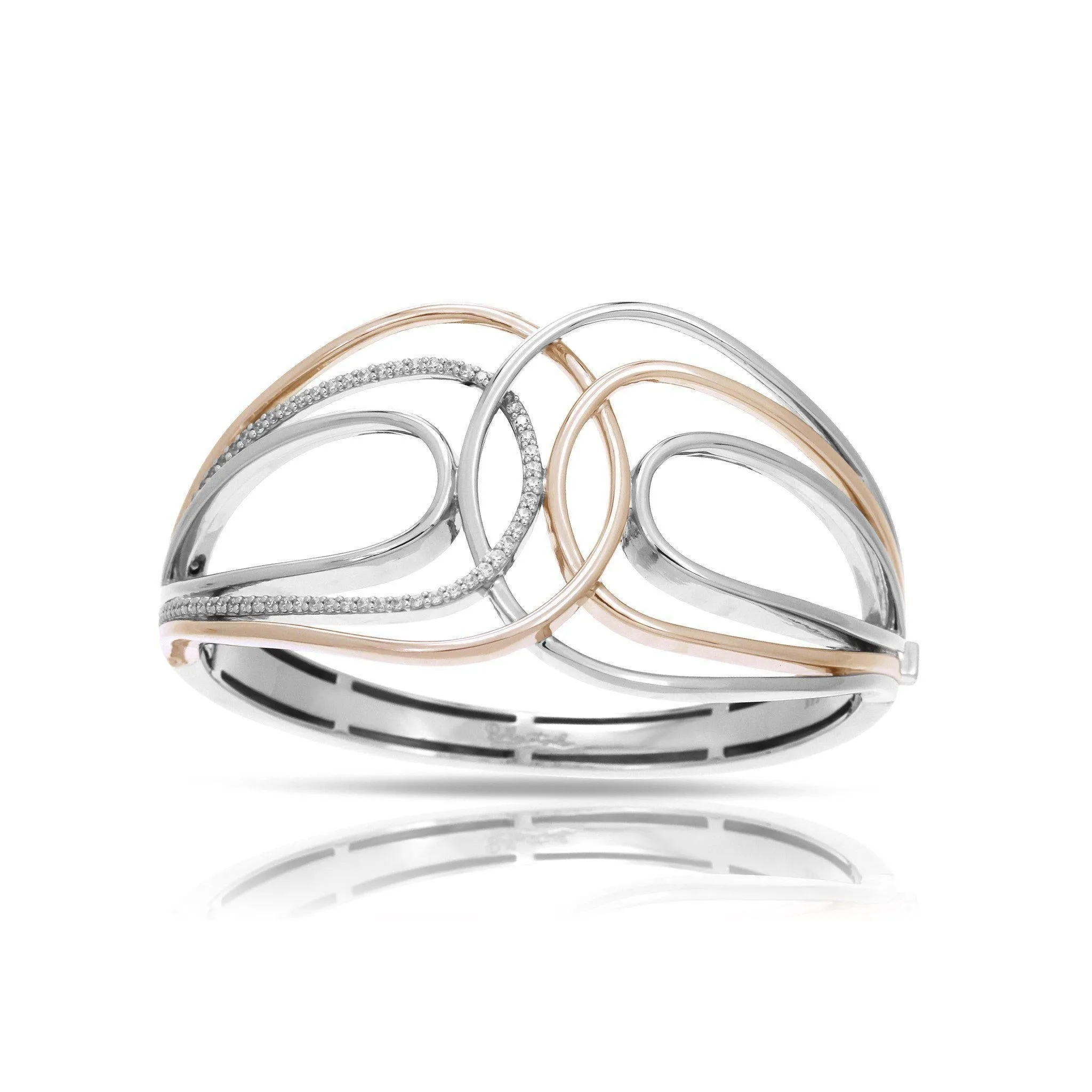 Belle Etoile Onda Bangle - Rose Gold