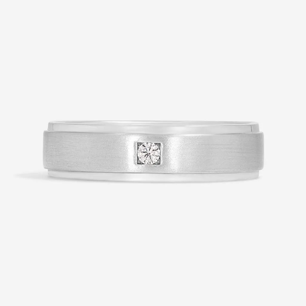 Bruce | 9ct Gold Men's Diamond Wedding Ring