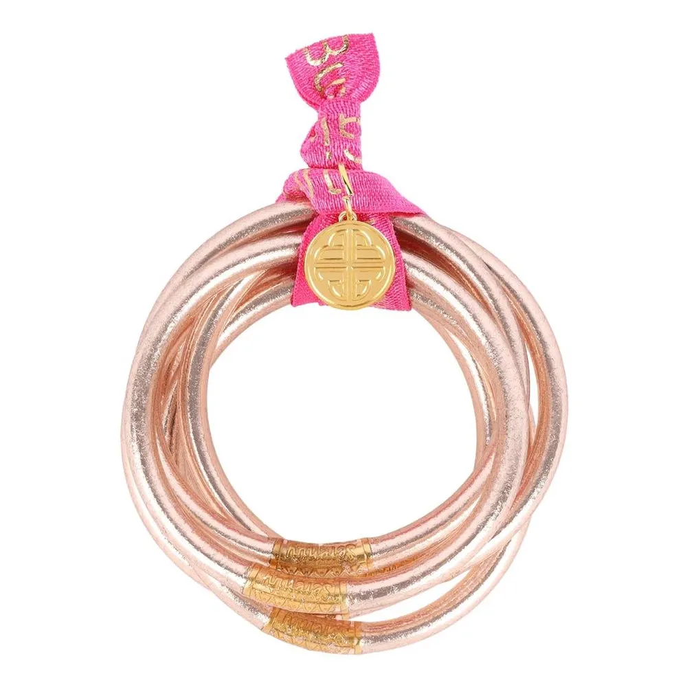BuDha Girl - Tzubbie All Weather Bangle Set of 6 - Champange