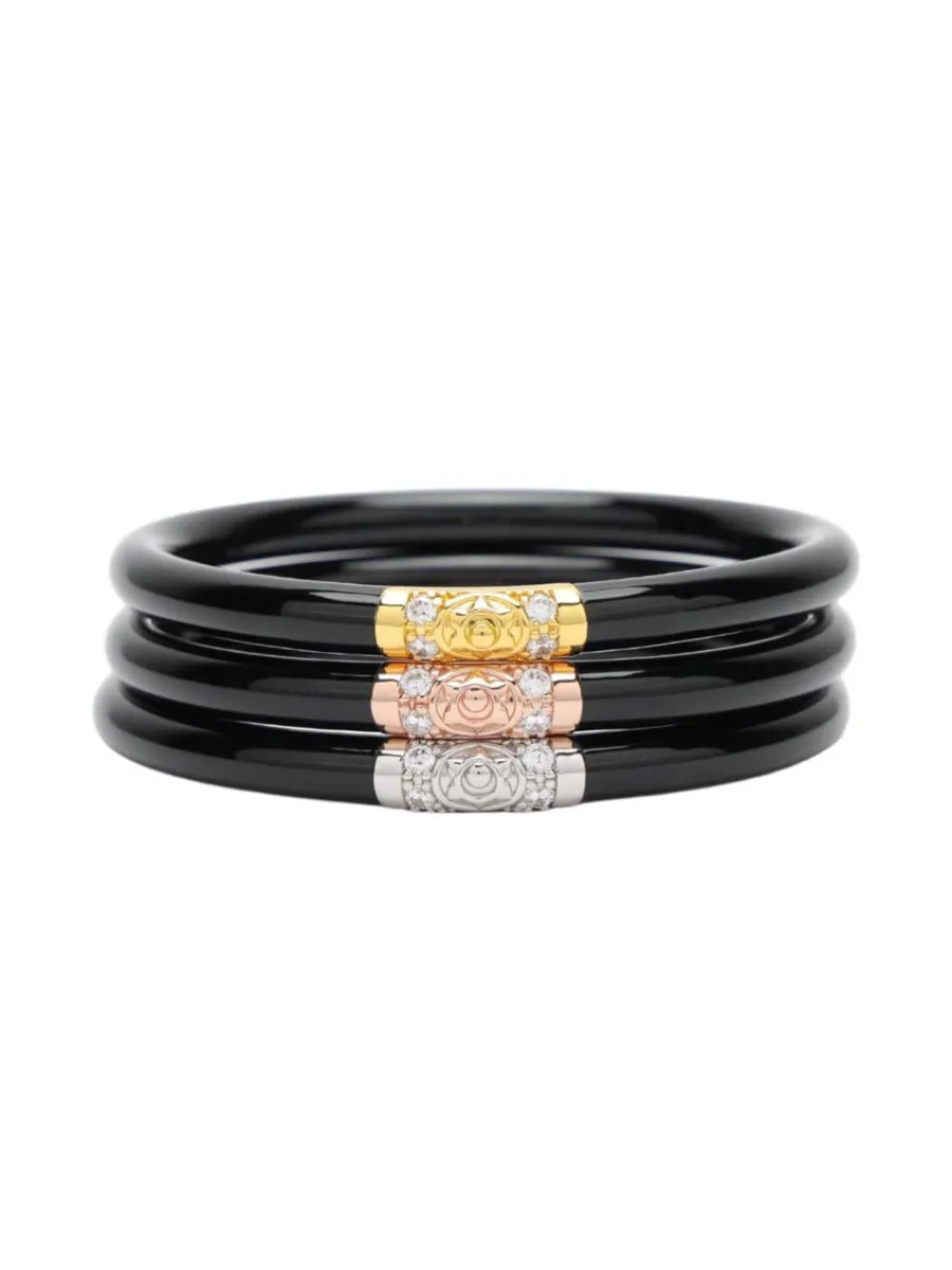 BuDhaGirl | Three Kings All Weather Bangles - Black