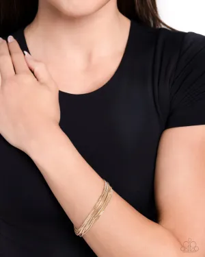 By a Show of STRANDS - Gold Paparazzi Accessories