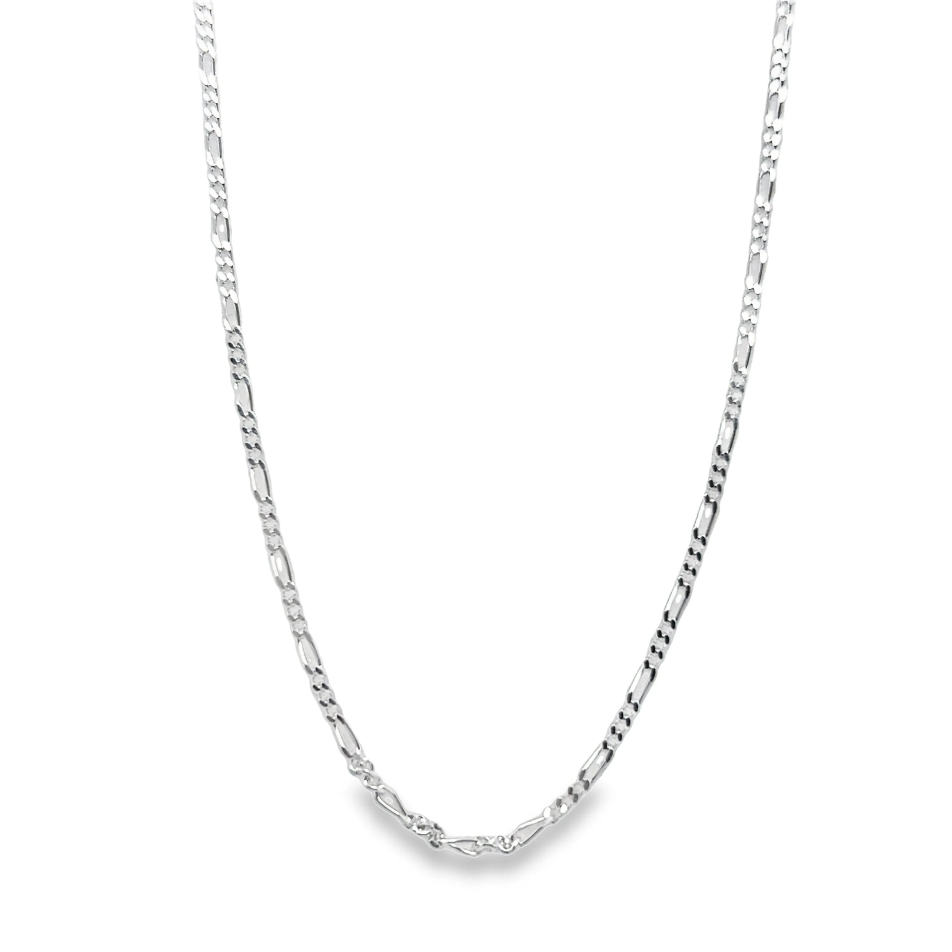 CA139 Figaro Chain Necklace L050 -1.5mm