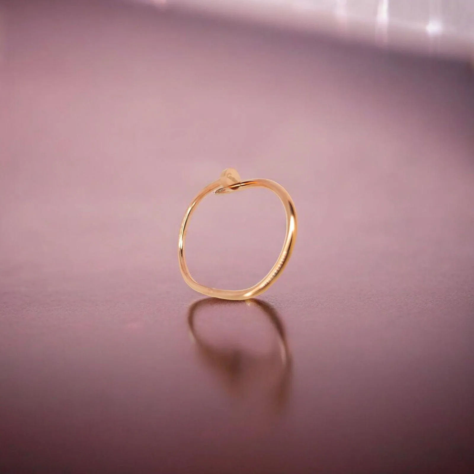 Cartier Sparkling Crystals Nail Bracelet Rose Gold