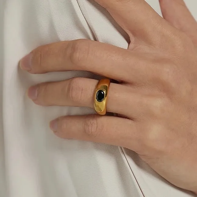 Casey Black Diamond Ring