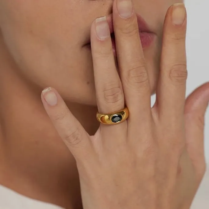 Casey Black Diamond Ring