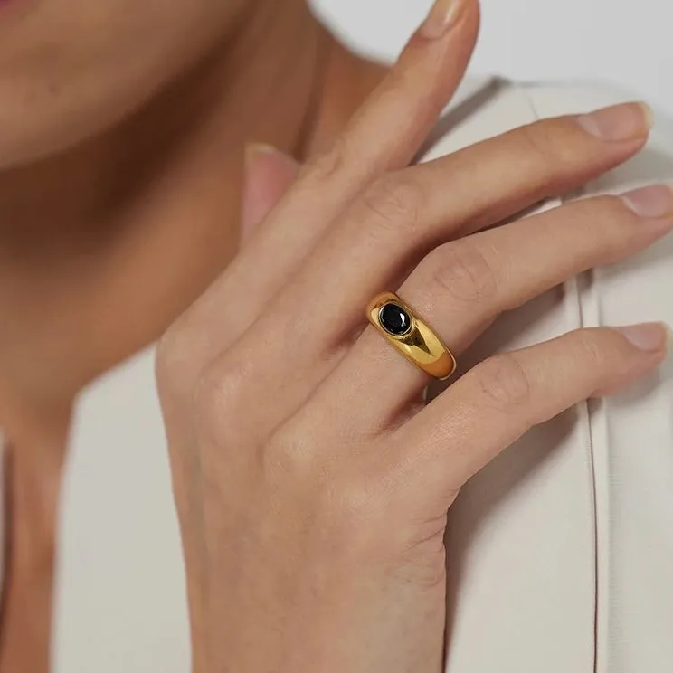 Casey Black Diamond Ring