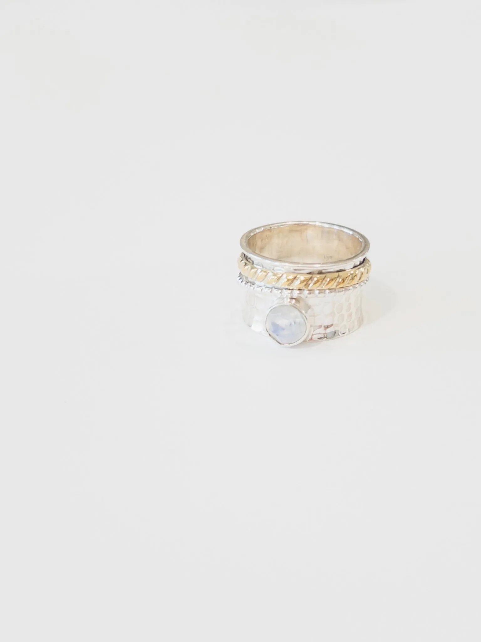 Celeste Moonstone nh spinner ring