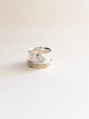 Celeste Moonstone nh spinner ring