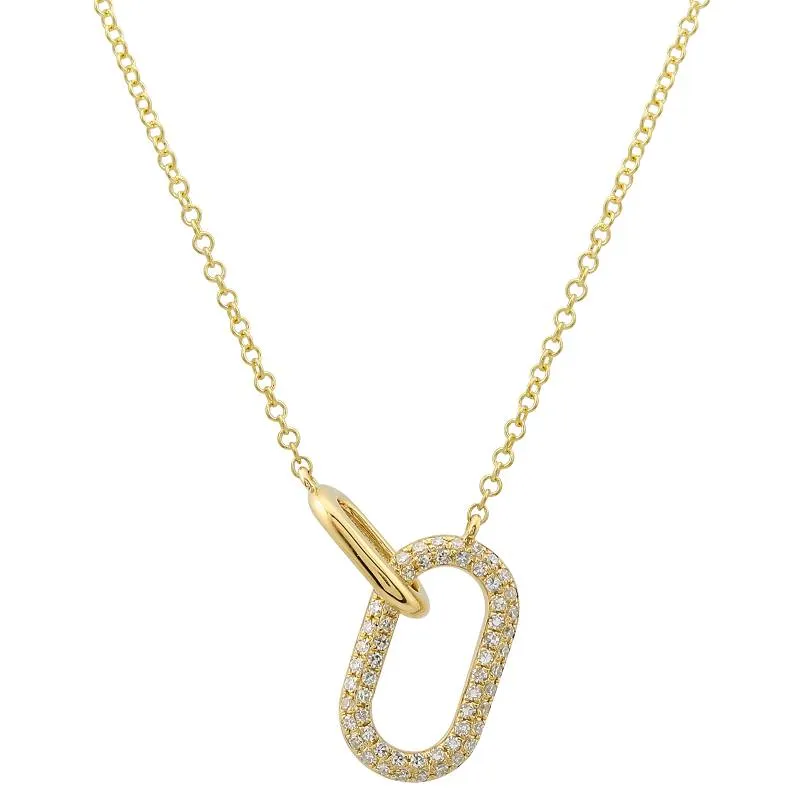 CELIA DOUBLE LOOP LINK NECKLACE