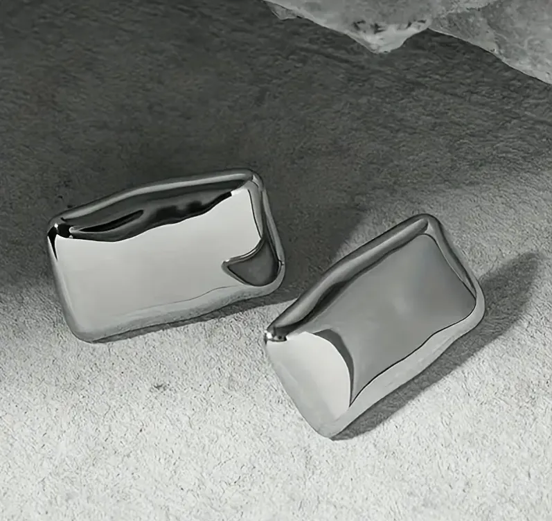 Chunky Rectangular Earrings