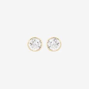 Classic Bezel Earrings -5mm | 9ct Gold