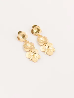 Classic Floral Dangle Earrings