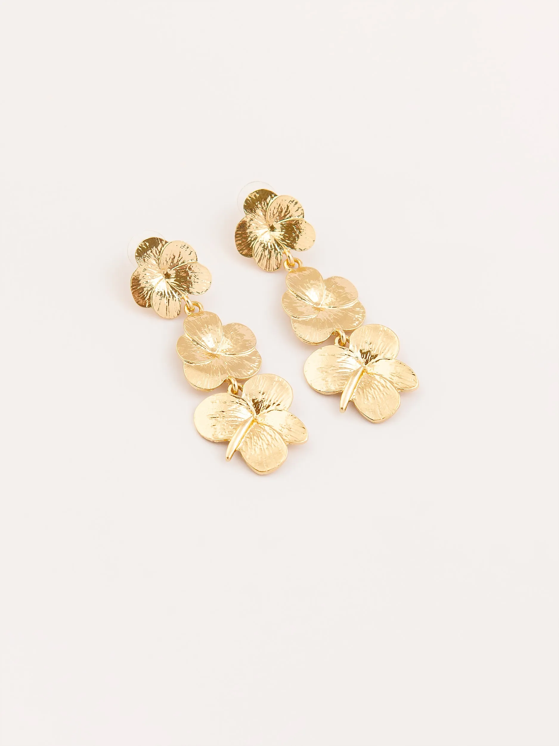 Classic Floral Dangle Earrings