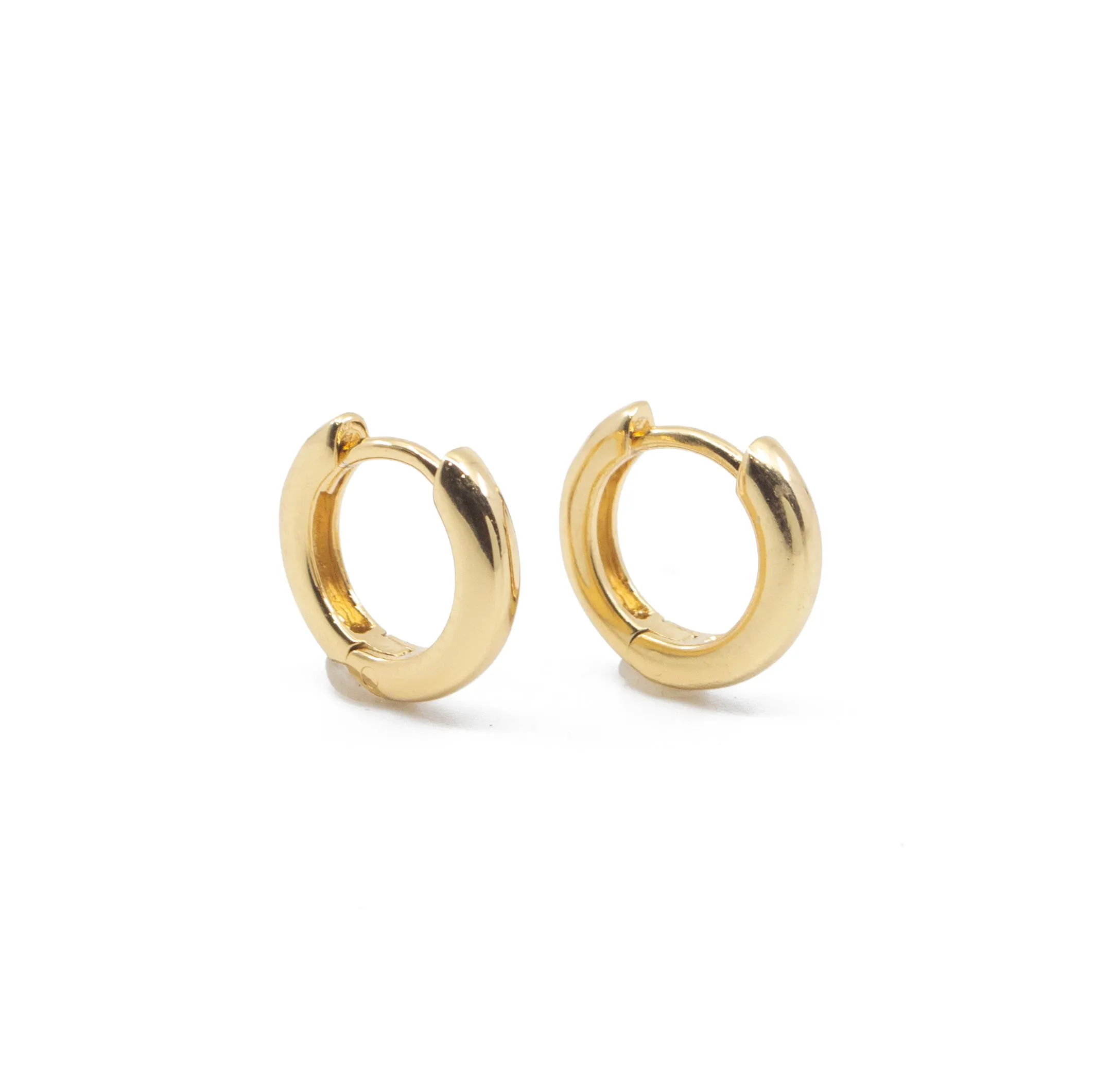 Classic Huggie Hoop Earrings in Gold