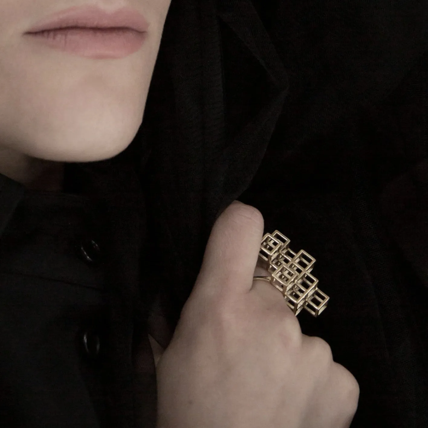 Cube System Ring - Brass