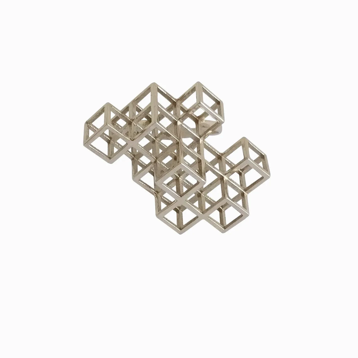 Cube System Ring - Silver