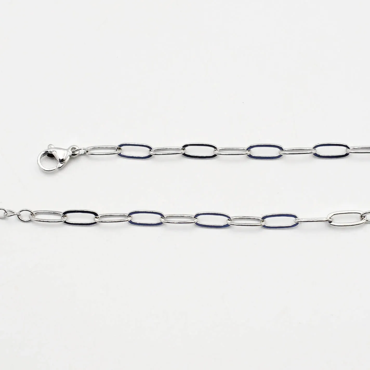 Dainty Paperclip Charm Chains