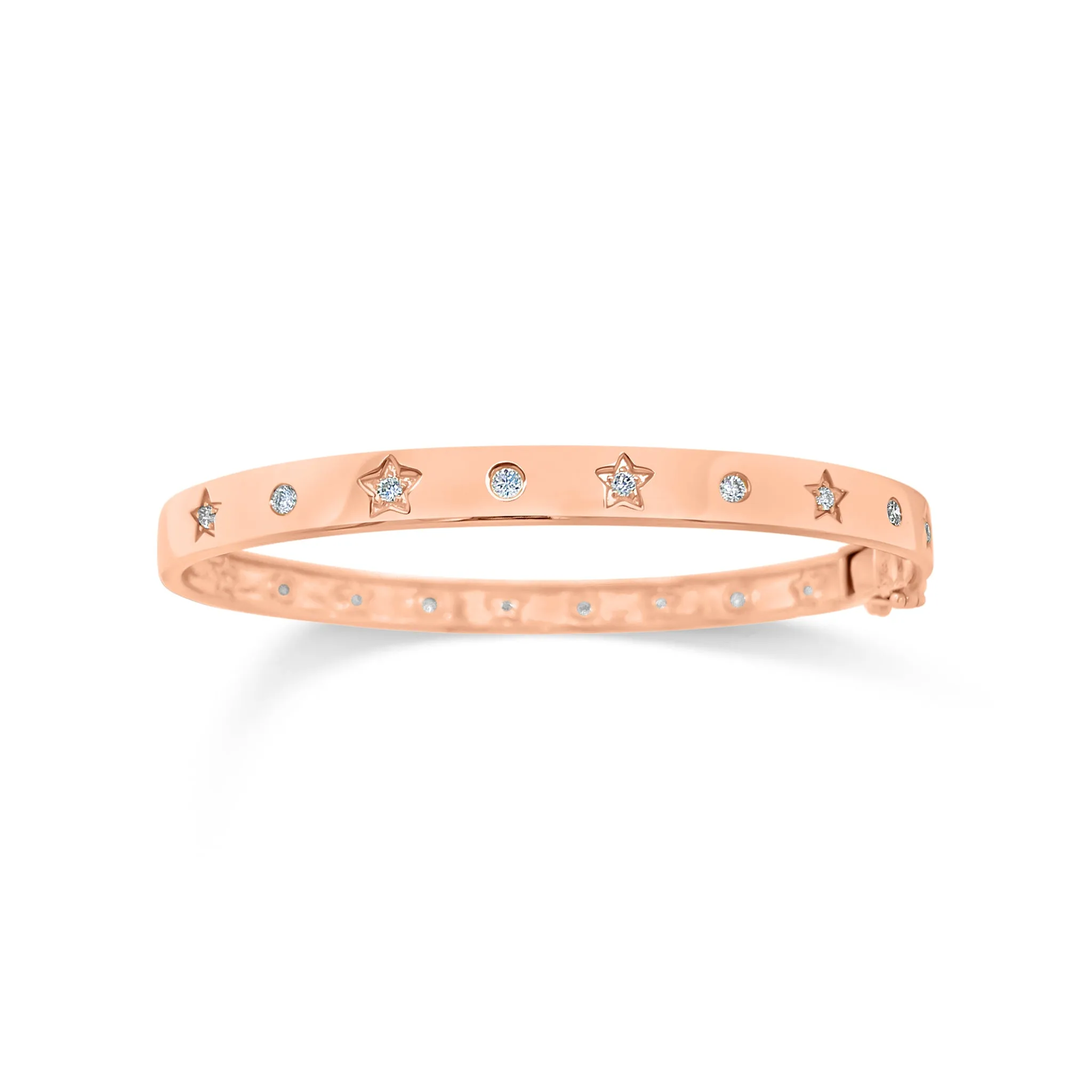 Diamond Stars & Circles Bangle